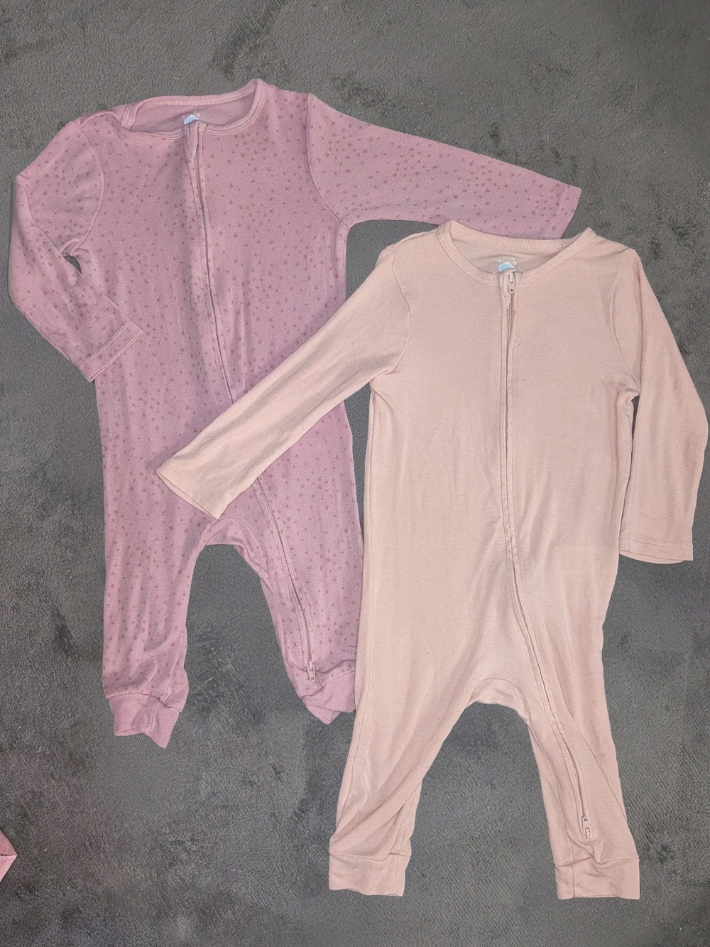 cloud island Pink And Purple Pajama Onesies